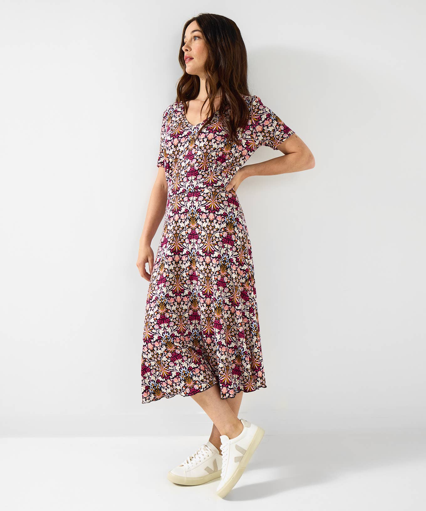 Radiant Reversible Printed Jersey Dress