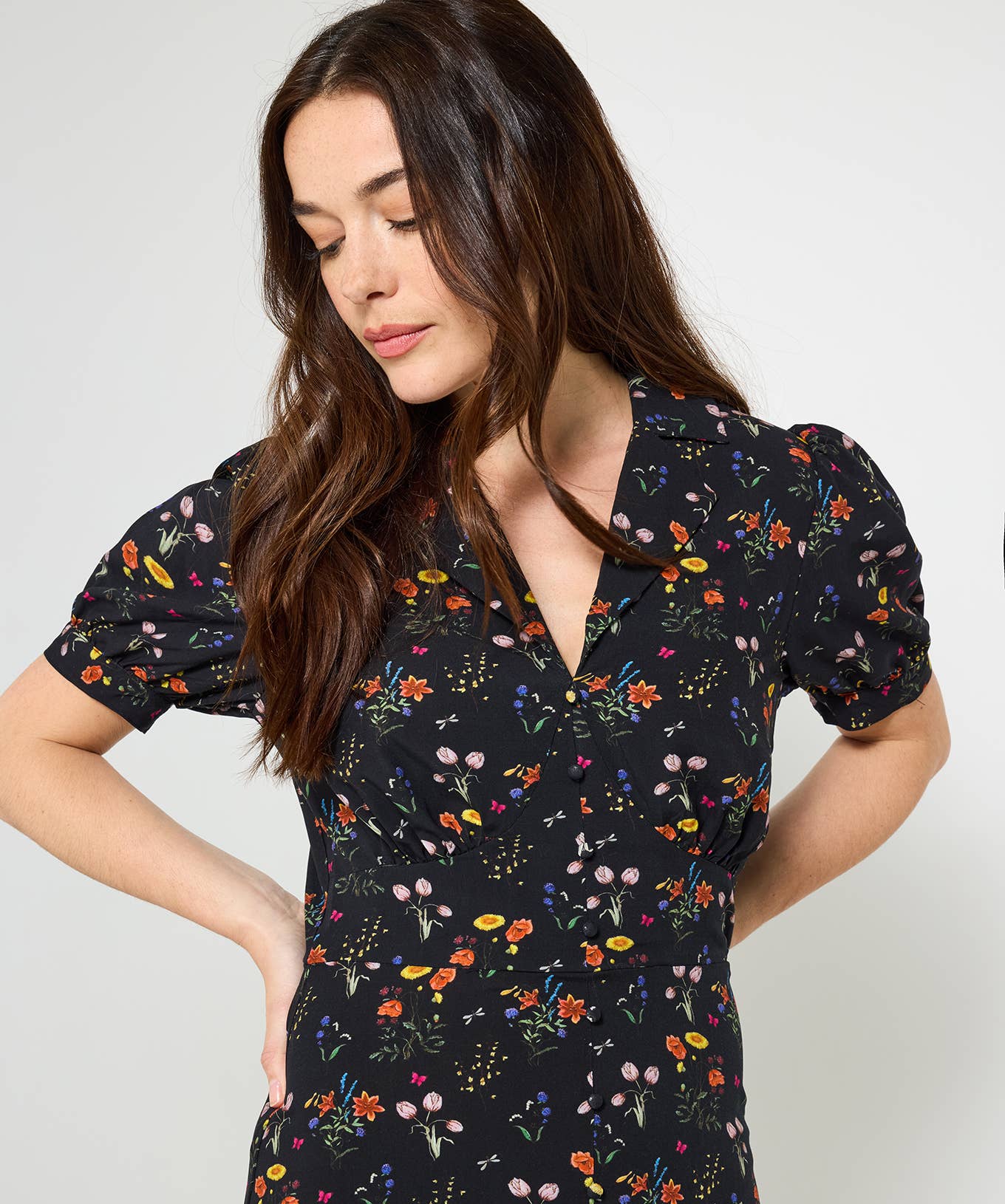 Pop Of Colour Tea Dress