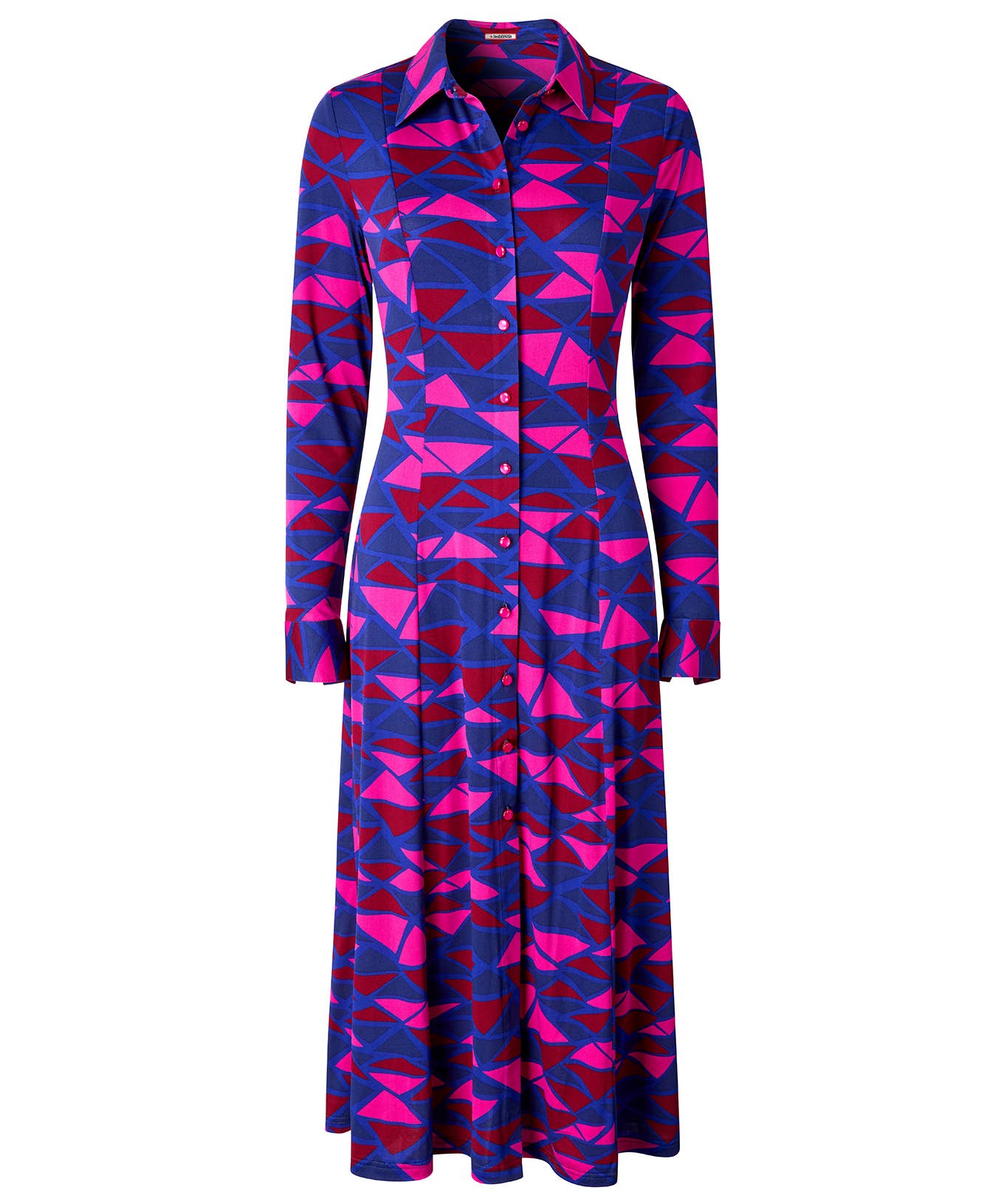 Estelle Geo Print Jersey Shirt Dress