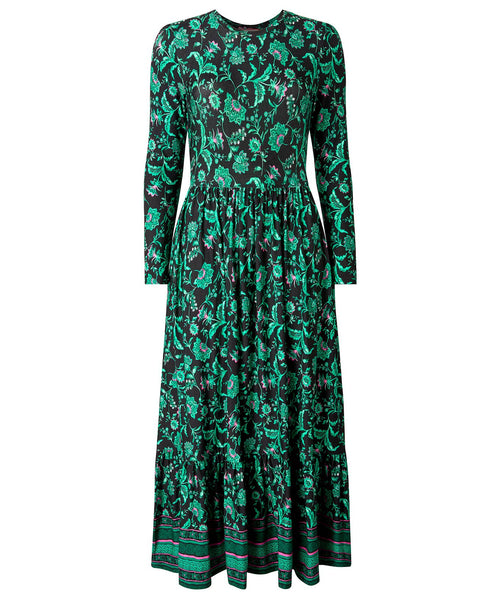 Bella Border Print Jersey Dress