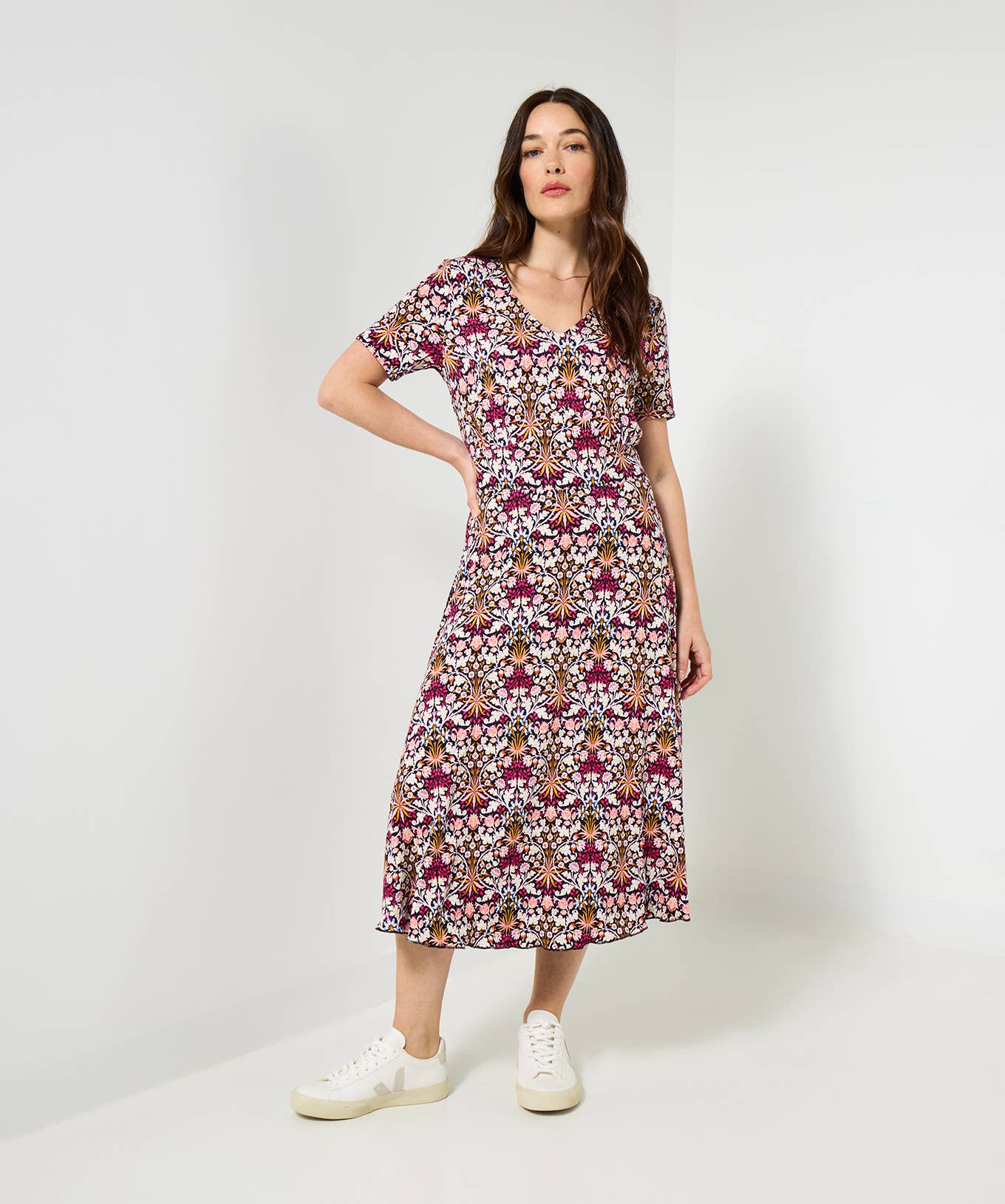 Radiant Reversible Printed Jersey Dress