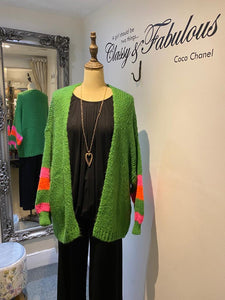Suzi Stripe Sleeve Cardigan 1850