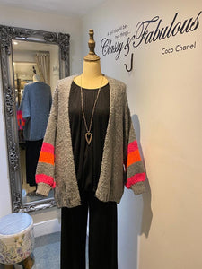Suzi Stripe Sleeve Cardigan 1850