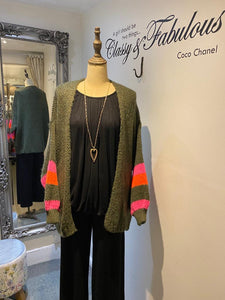 Suzi Stripe Sleeve Cardigan 1850