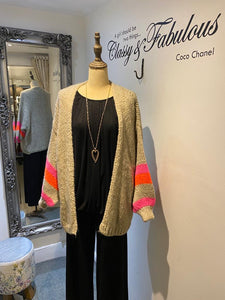Suzi Stripe Sleeve Cardigan 1850