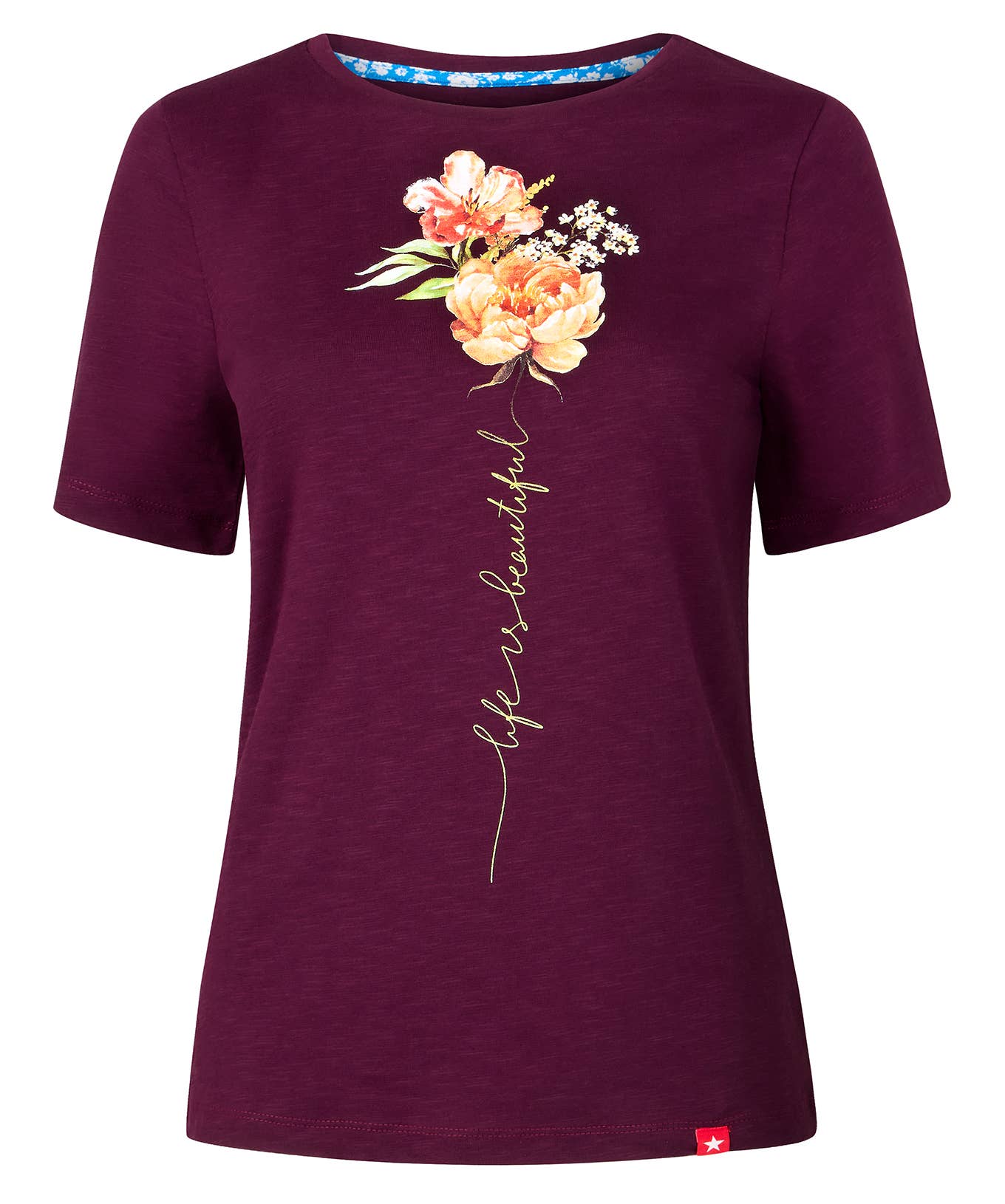 Life Is Beautiful Floral Tee