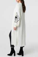 Load image into Gallery viewer, Rose Embroidered Longline Cardigan
