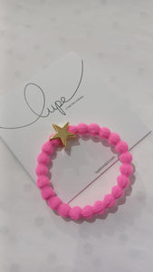 Lupe Hair Tie and Bracelet Gold Star
