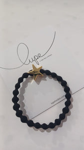 Lupe Hair Tie and Bracelet Gold Star