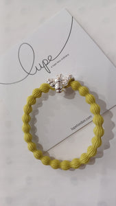 Lupe Hair Tie and Bracelet Silver Bee