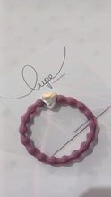 Load image into Gallery viewer, Lupe Hair Tie and Bracelet Silver Heart
