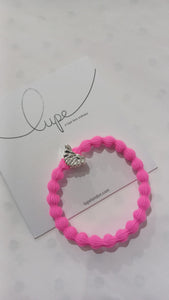 Lupe Hair Tie and Bracelet Silver Angel Wing