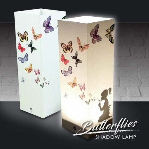 Girl Blowing Butterflies Shadow Lamp SGBB001