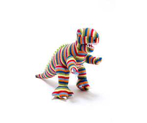 Knitted T Rex Rattle