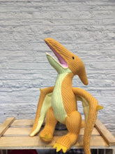 Load image into Gallery viewer, Knitted Yellow Pterodactyl
