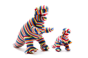 Knitted T Rex Rattle