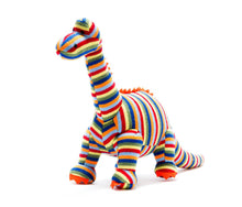 Load image into Gallery viewer, Knitted Striped Diplodocus
