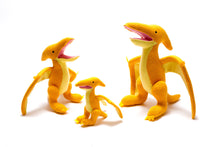 Load image into Gallery viewer, Knitted Yellow Pterodactyl Rattle
