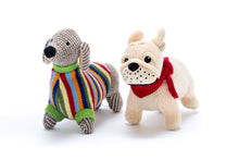 Load image into Gallery viewer, Knitted Sausage Dog Rattle
