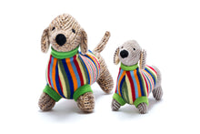 Load image into Gallery viewer, Knitted Sausage Dog Rattle

